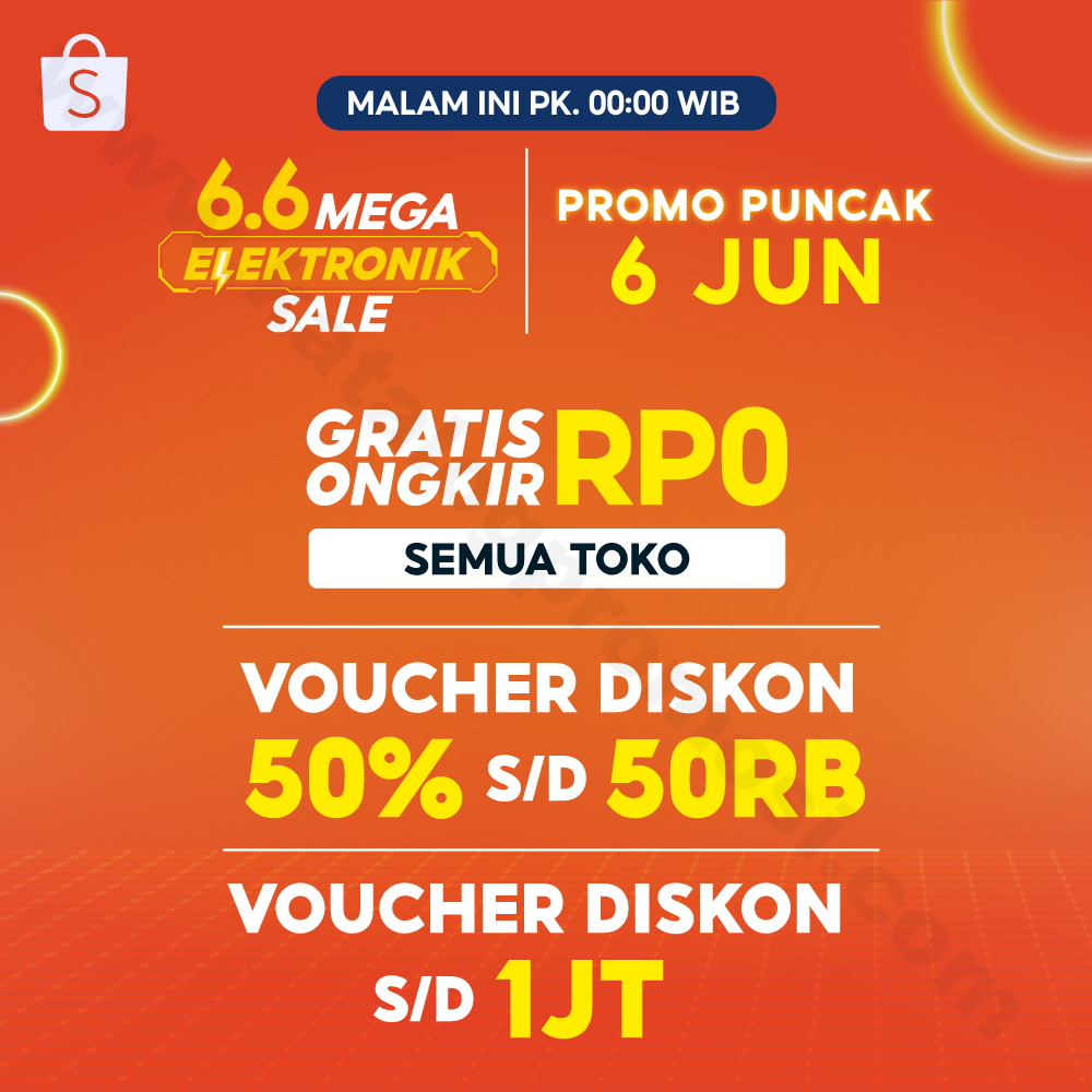 Promo Puncak Shopee 6.6 Mega Elektronik Sale HARGA TERMURAH Mulai Dari ...