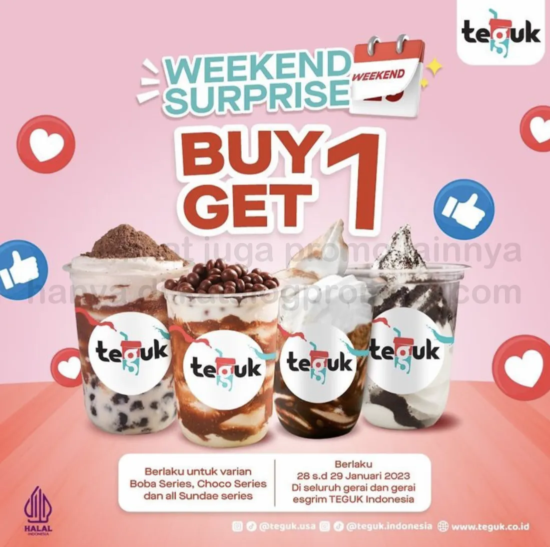 Promo TEGUK Weekend Surprise - Buy 1 Get 1 FREE