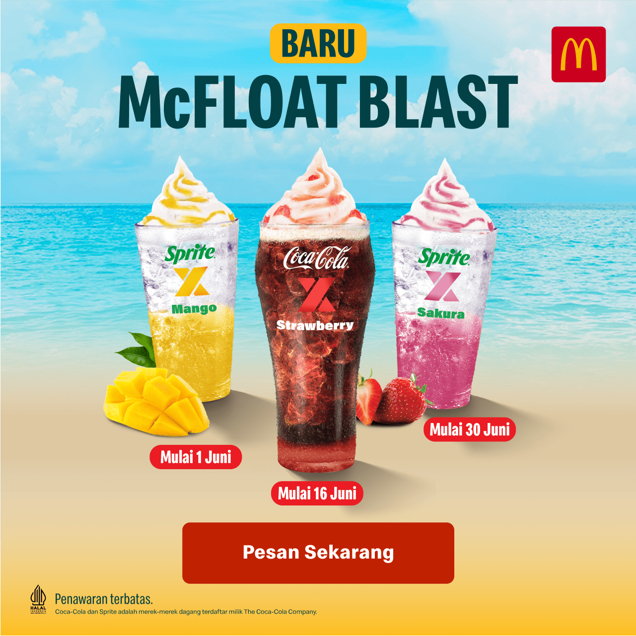 BARU! McDonalds McFloat Blast - Harga mulai Rp. 17.000