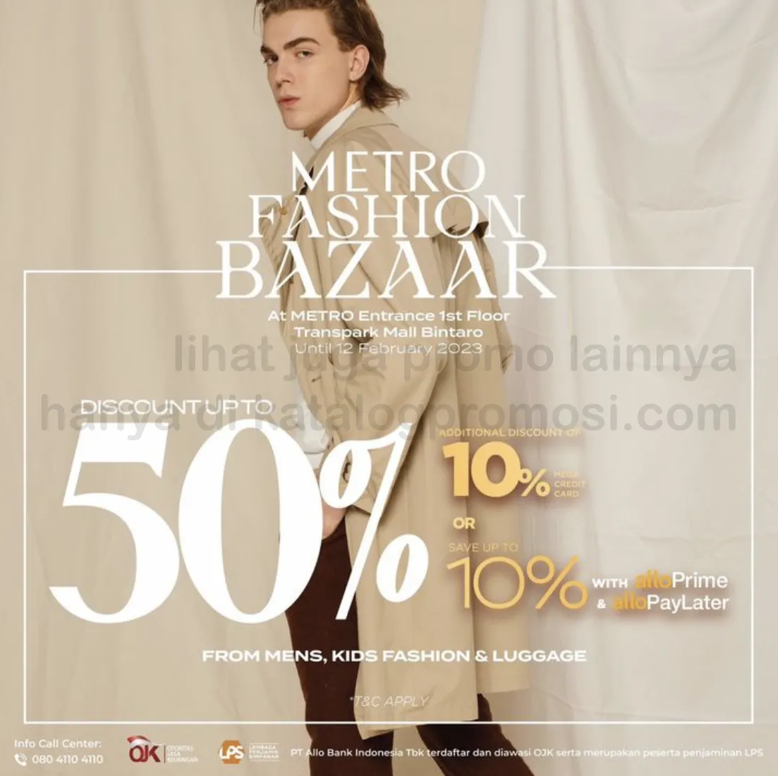 METRO FASHION BAZAAR di METRO Transpark Bintaro! Get discount up to 50% + 10%*