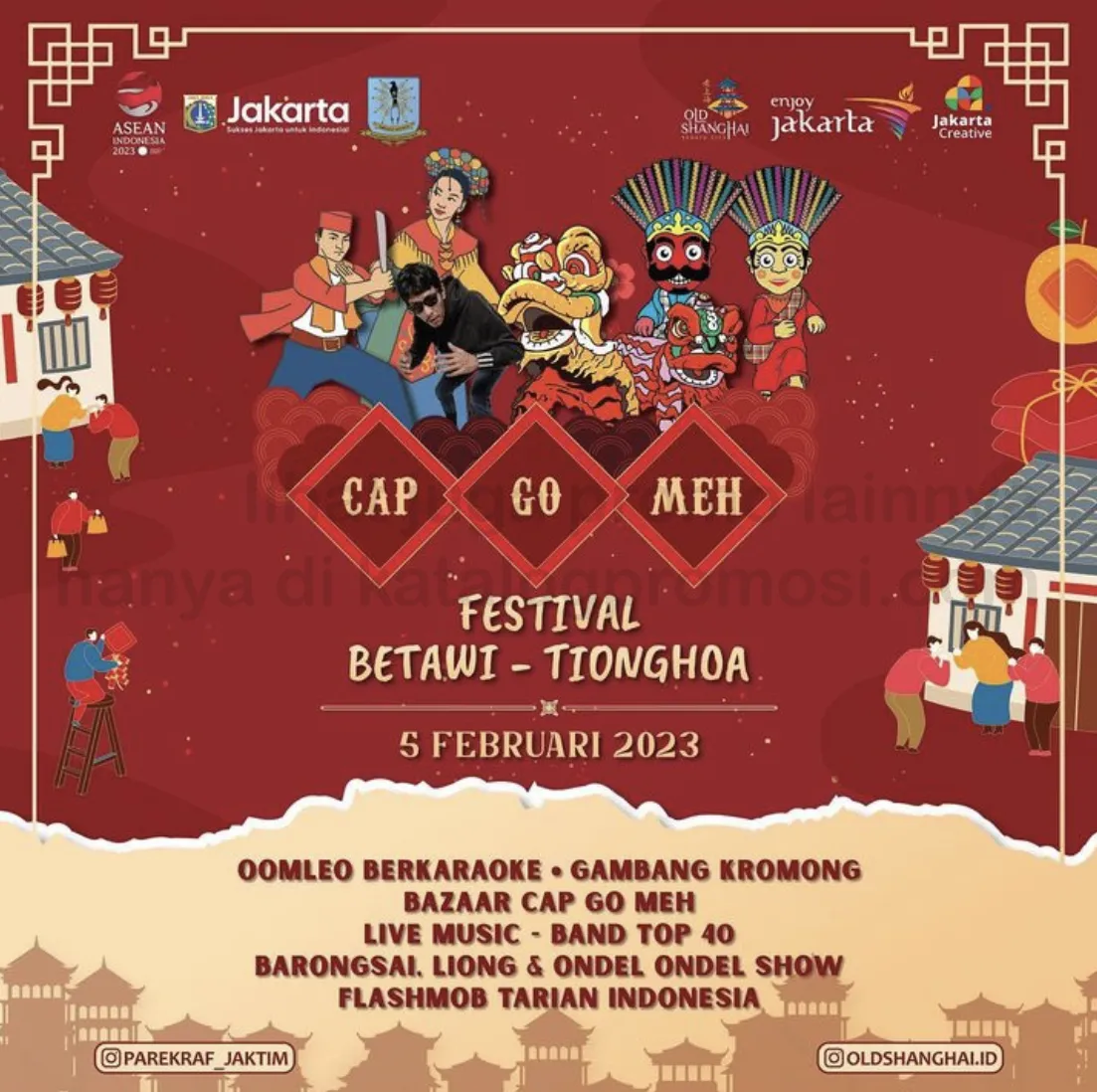 Cap Go Meh Festival Betawi - Tionghoa di OLD SHANGHAI