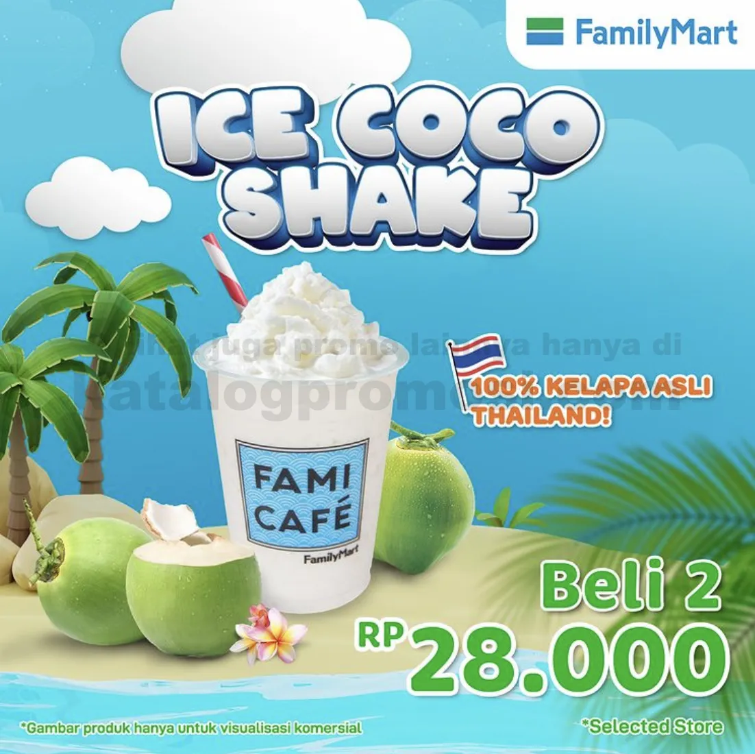 FAMILYMART Promo ICE COCO SHAKE - Harga Spesial Hanya BELI 2 Rp. 28.000