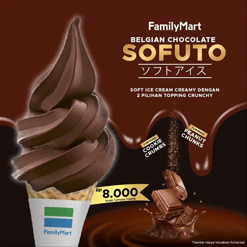 BARU Dari FamilyMart SOFUTO Belgian Chocolate Ice Cream Hanya Rp 8.000
