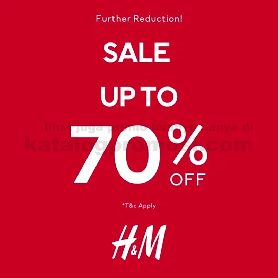 PROMO H&M MID SEASON SALE FURTHER REDUCTION up to 70% Off