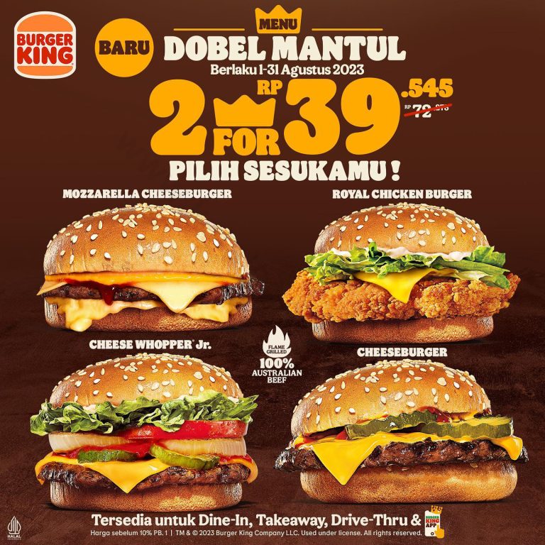 Promo Burger King AGUSTUS 2023