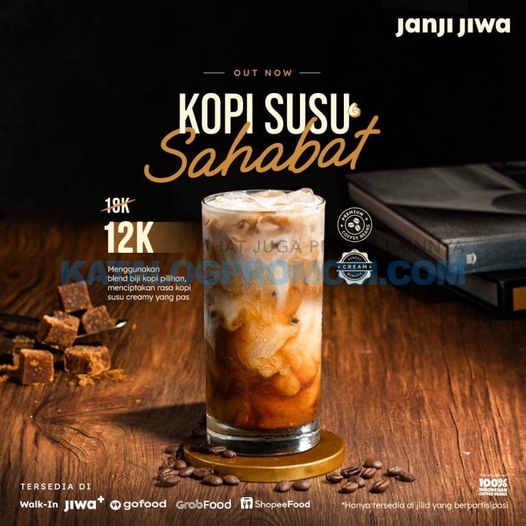 Kopi Janji Jiwa Promo Harga Special Kopi Susus Sahabat Hanya Idr 12k • Sopasticom 2222