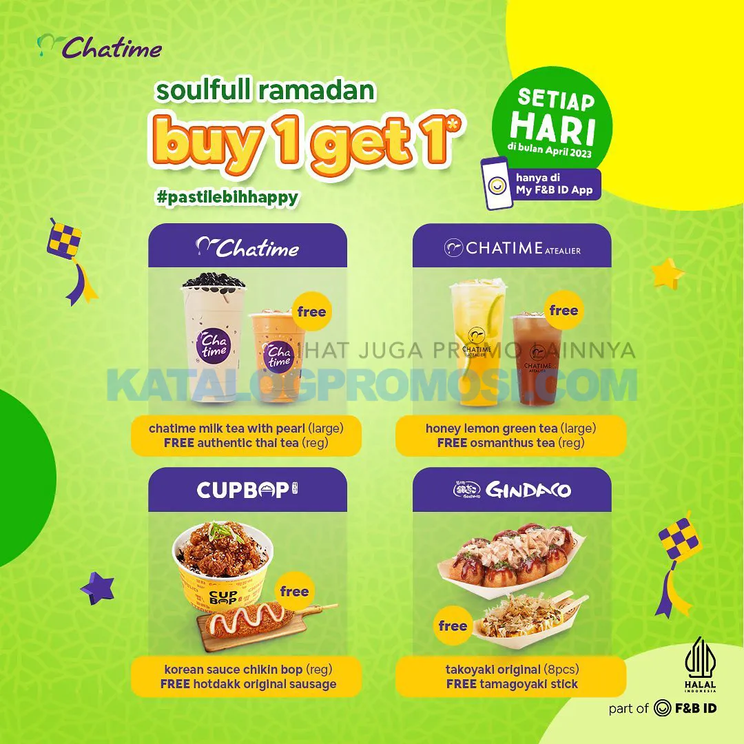 PROMO CHATIME BELI 1 GRATIS 1