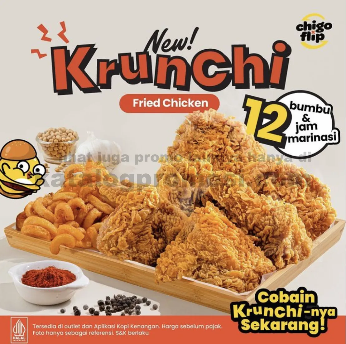 BARU ‼️ FLIP X CHIGO Fried chicken KRUNCHI