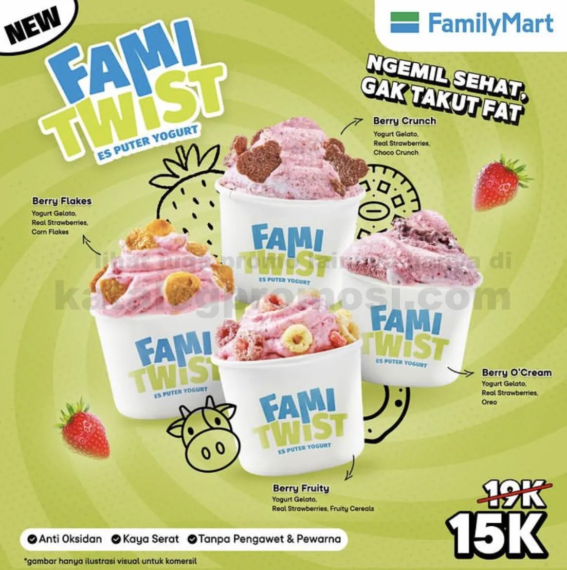 BARU ! FAMI TWIST - Es Puter Yogurt dari FAMILYMART - Harganya mulai Rp. 15ribuan aja