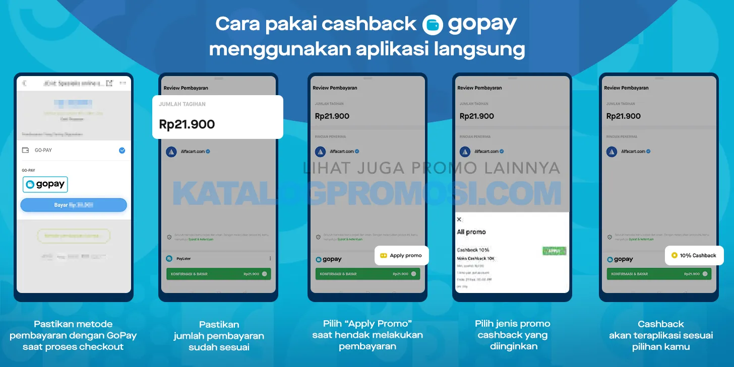 Cara Menggunakan Cashback GoPay