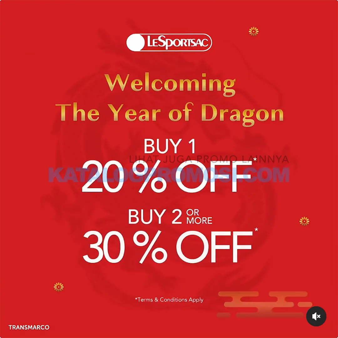 Promo LeSportsac Welcoming The Year of the Dragon - up to 30% OFF