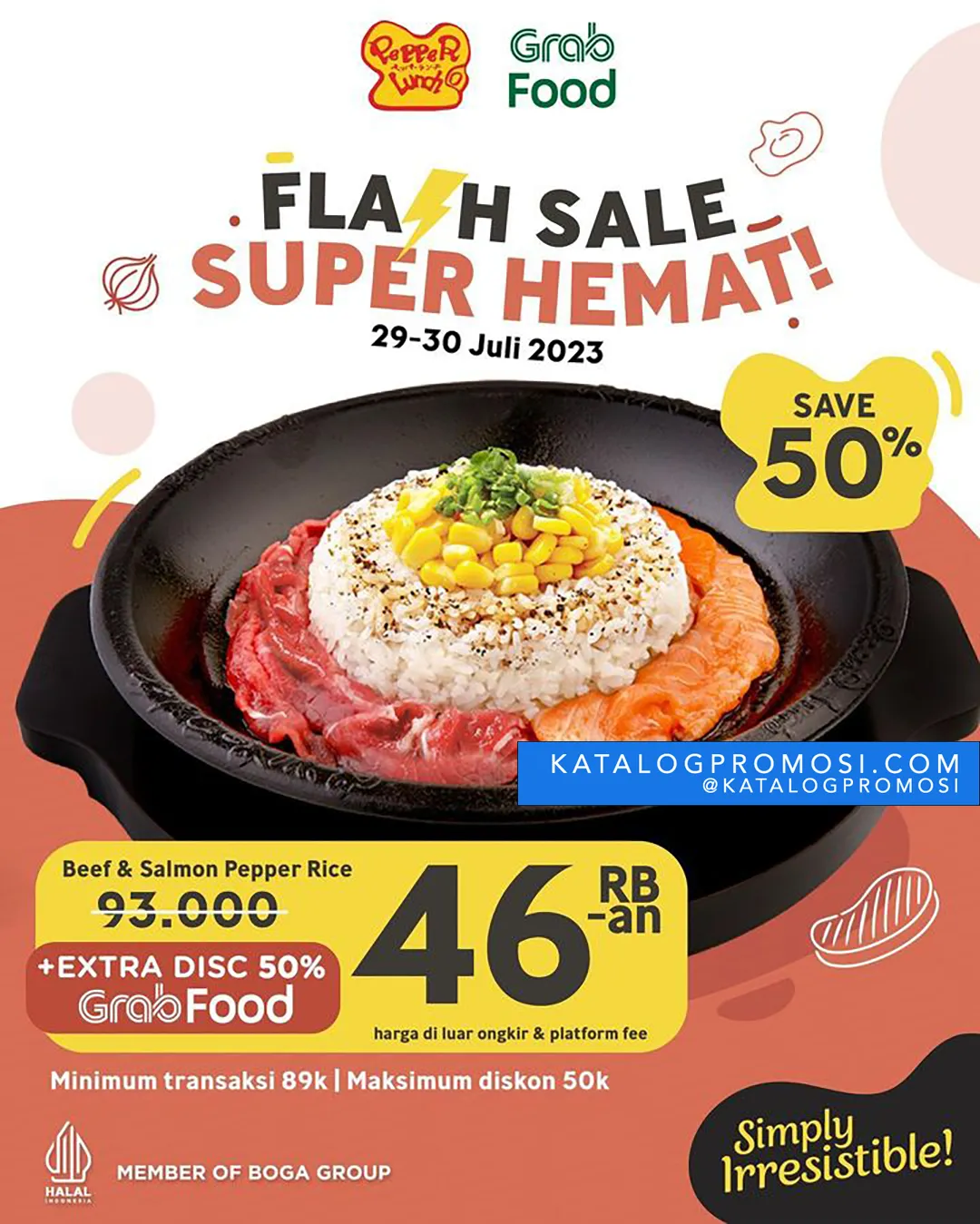 Promo Pepper Lunch GRABFOOD Flash Sale SUPER HEMAT hingga 50%