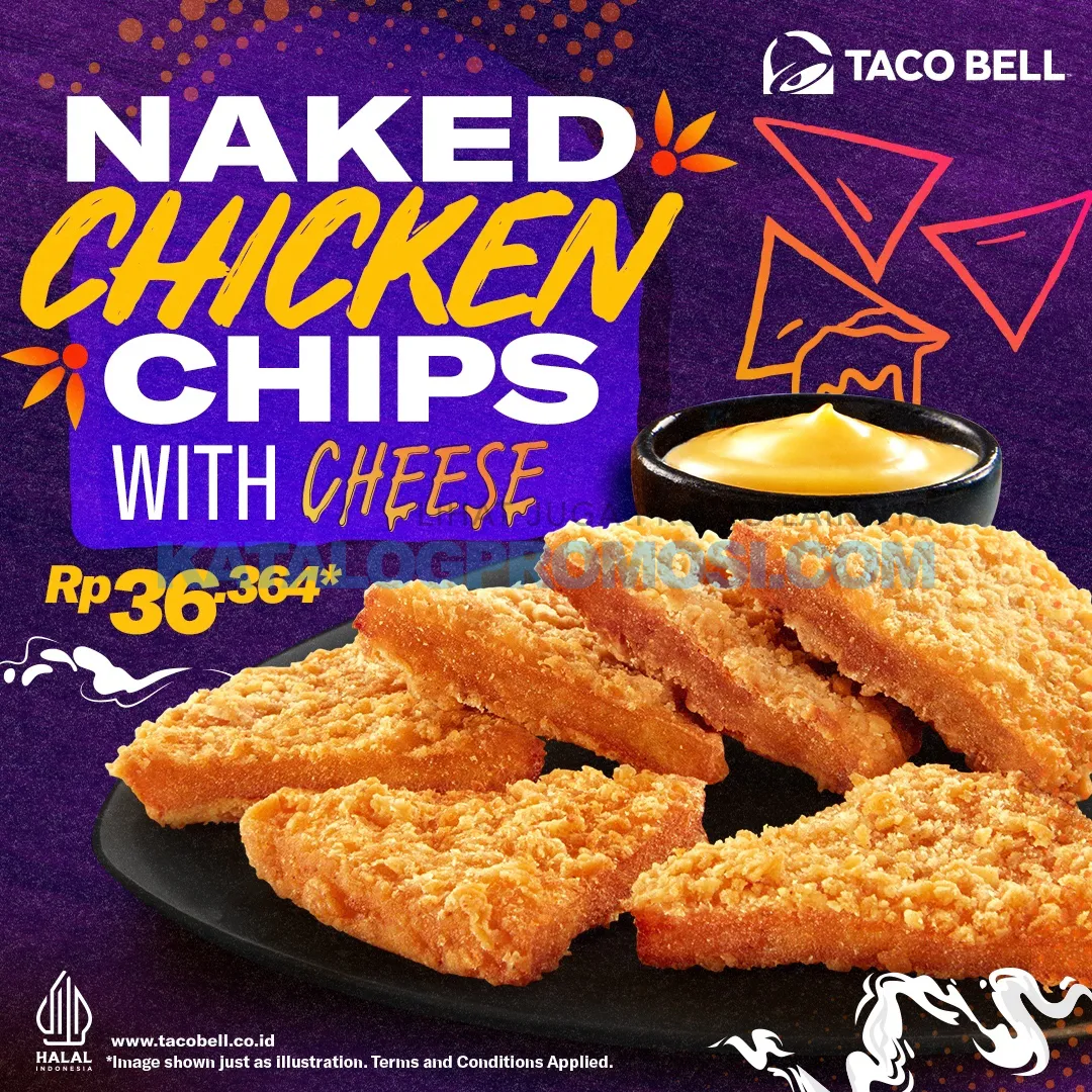 Promo TACO BELL Naked Chicken Chips hanya Rp. 36.364
