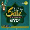 Promo Living World Alam Sutera 3 DAY SALE up to 70% off hanya 3 hari, tanggal 29-31 Maret 2024