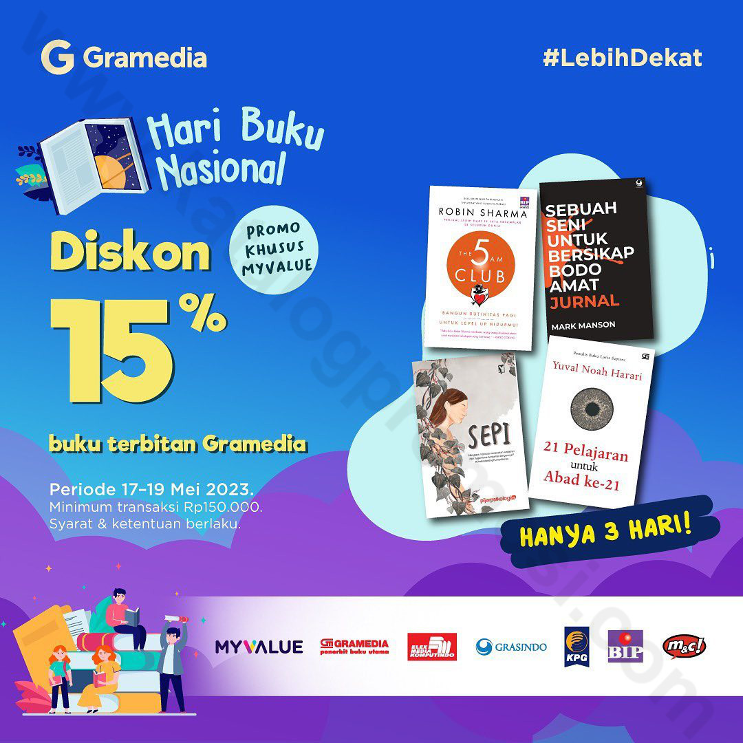 Gramedia Promo Hari Buku Nasional - Dapatkan Diskon 15% Khusus Untuk ...