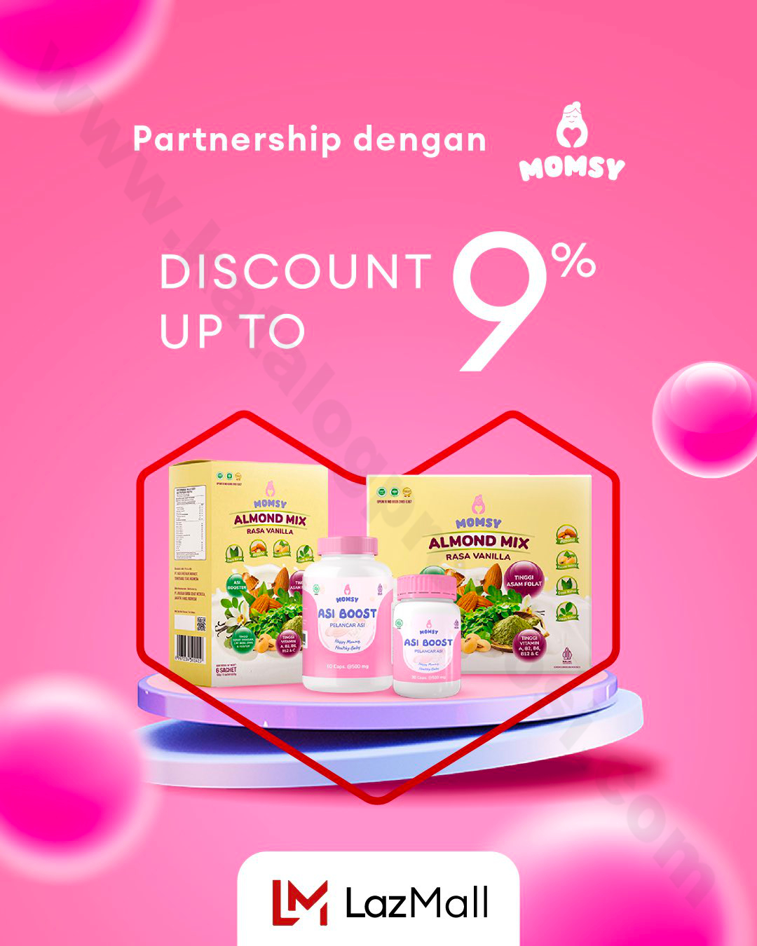 Produk ASI Booster Dari Momsy Special Deals Di LazMall Diskon Hingga 9%