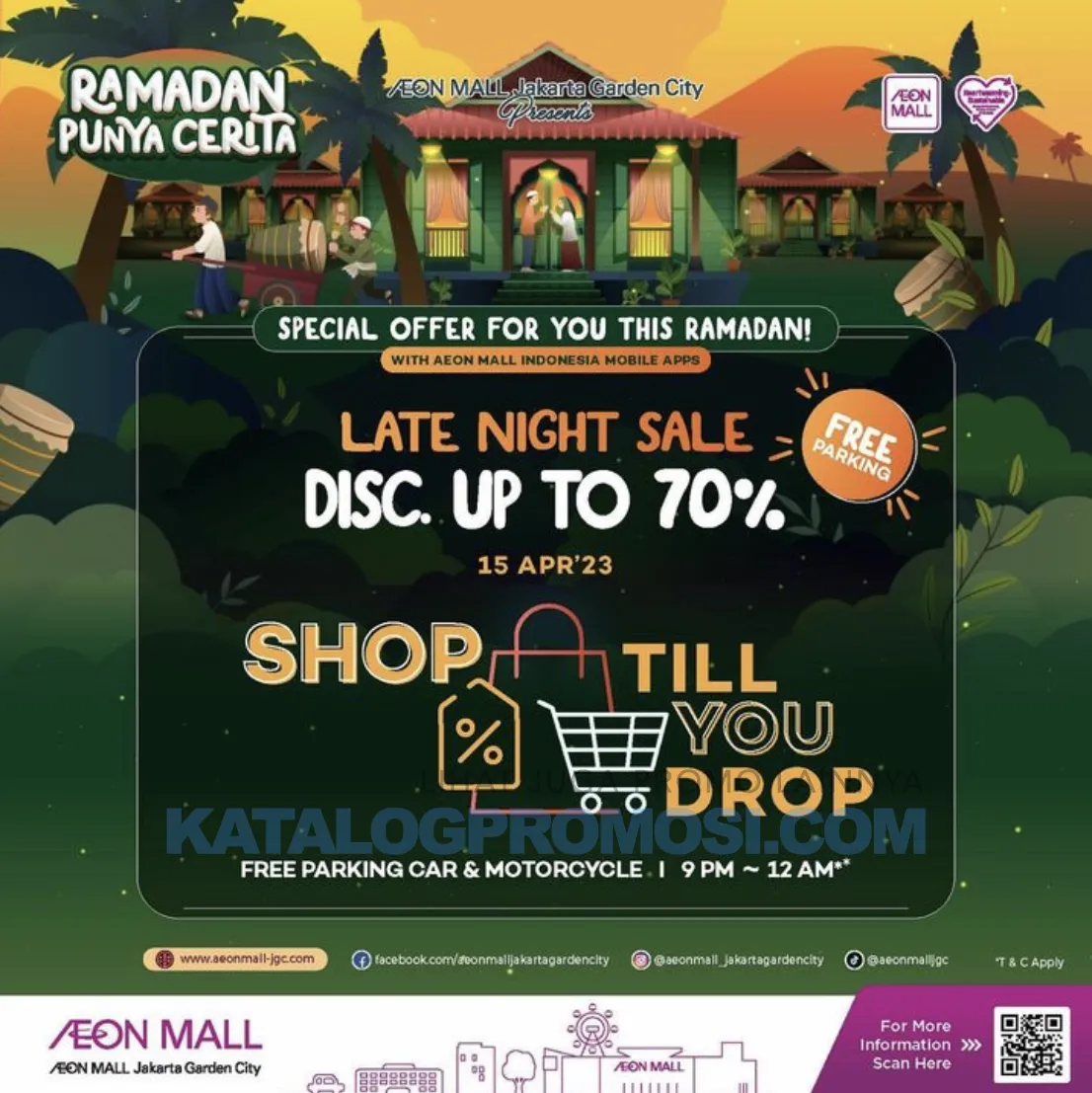 Promo AEON MALL Jakarta Garden City LATE NITE SALE - DISCOUNT up to 70% off