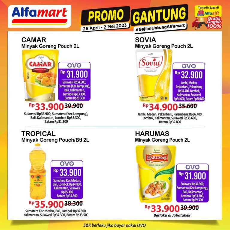 Katalog Promo Alfamart 29 April Hemat Minyak, Susu, Sabun, Snack, Bonus Pakai Gopay/OVO - Wartakota