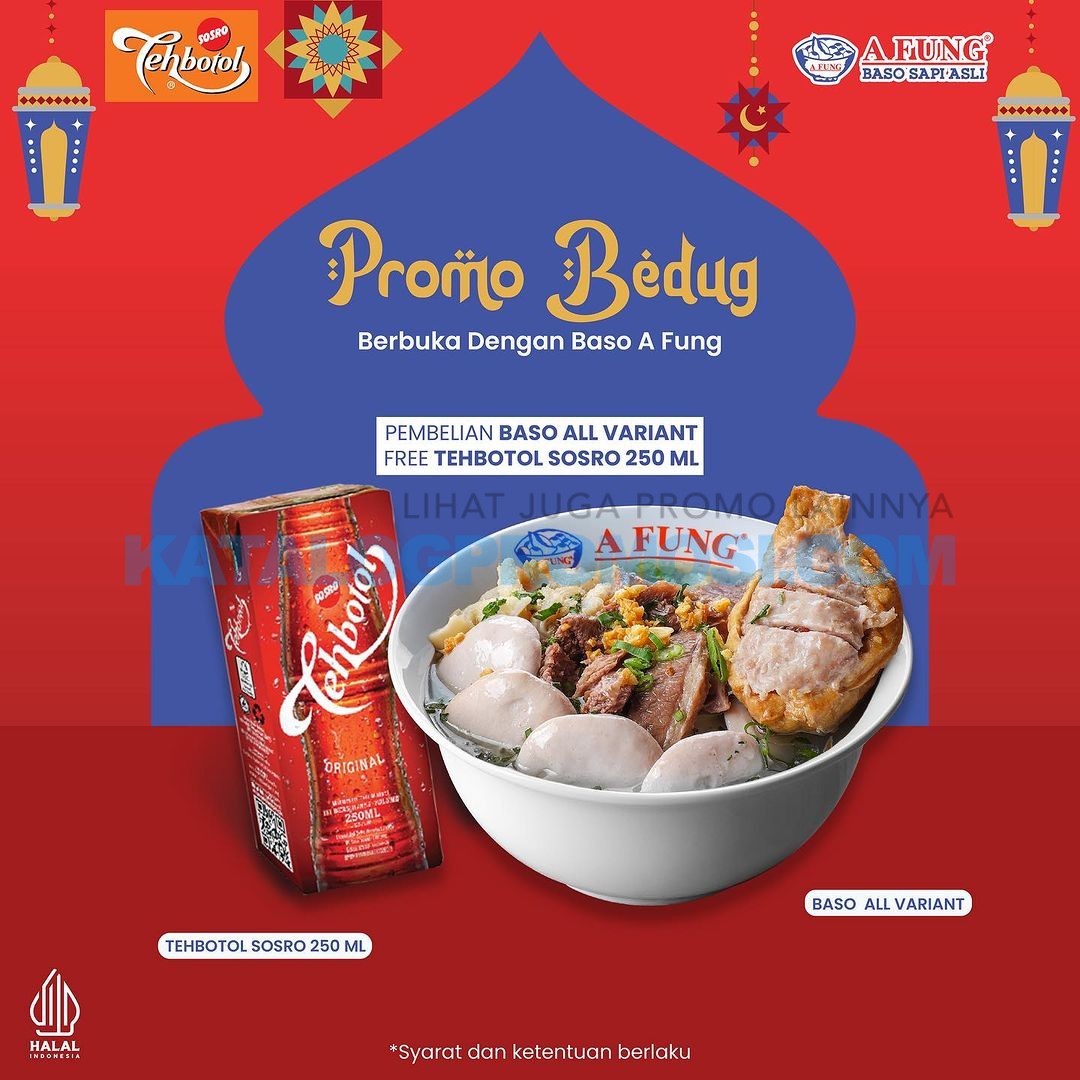 Promo Baso Afung Bedug Ramadhan Gratis Teh Botol Sosro Teh Pucuk Harum