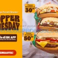 PROMO BURGER KING WHOPPER WEDNESDAY - burger favoritmu mulai cuma Rp. 30RIBU aja