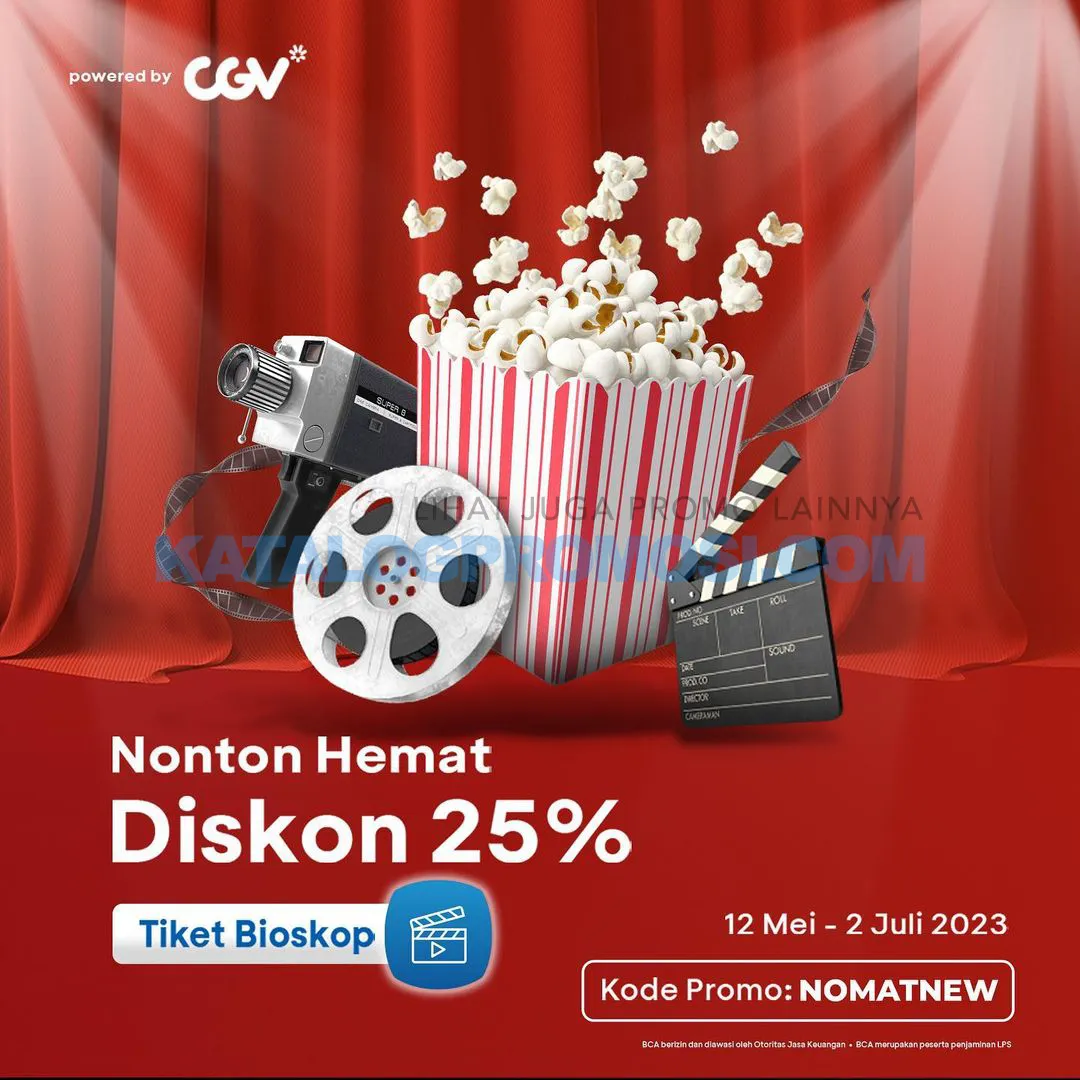 PROMO CGV CINEMA DISKON HINGGA 25% khusus transaksi di BCA MOBILE via Fitur Lifestyle BCA