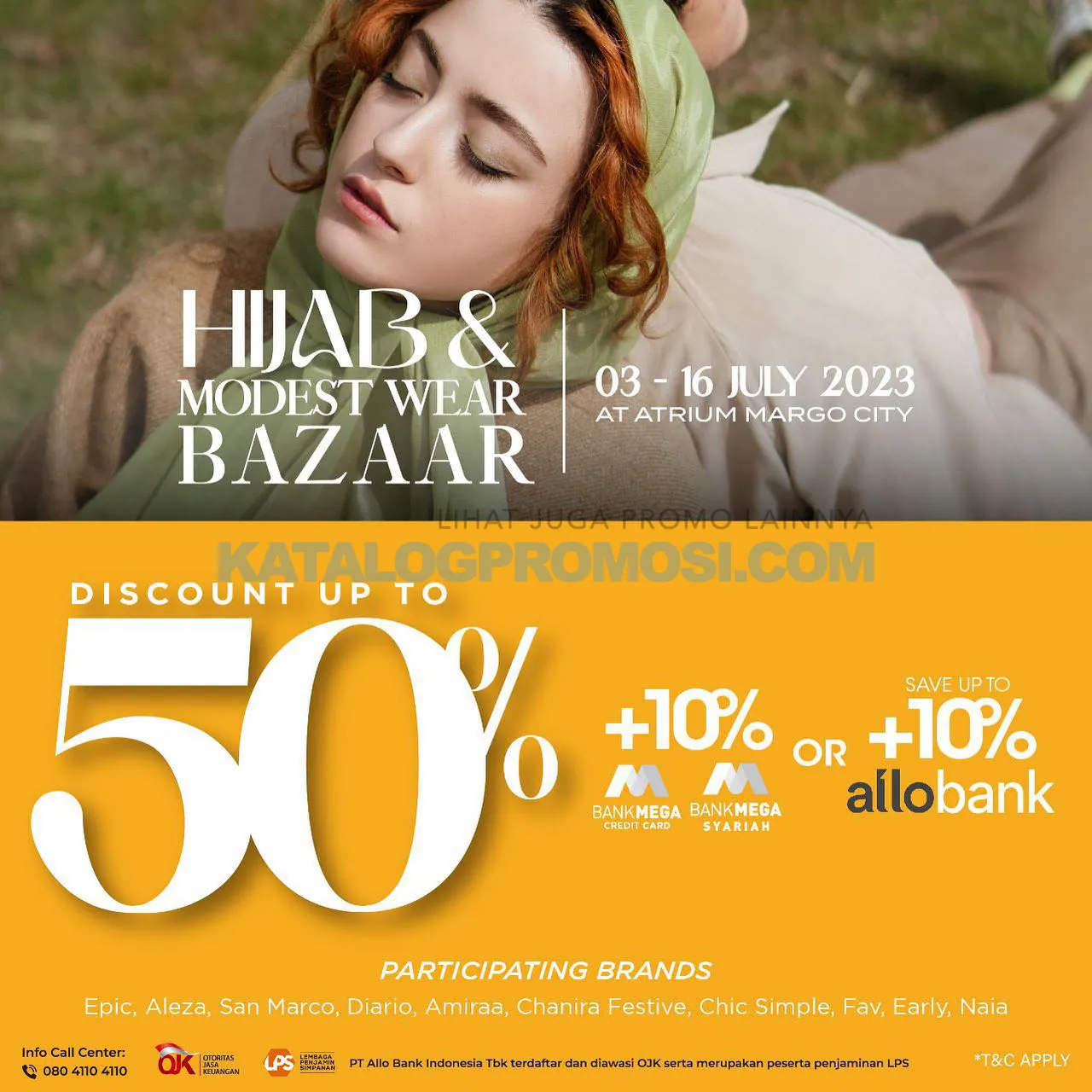 Promo METRO HIJAB & MODEST WEAR BAZAAR di MARGO CITY - DISCOUNT up to 50% off + 10% off