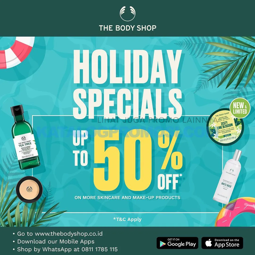 Promo THE BODY SHOP Holiday Specials! Discount up to 50% off selected items