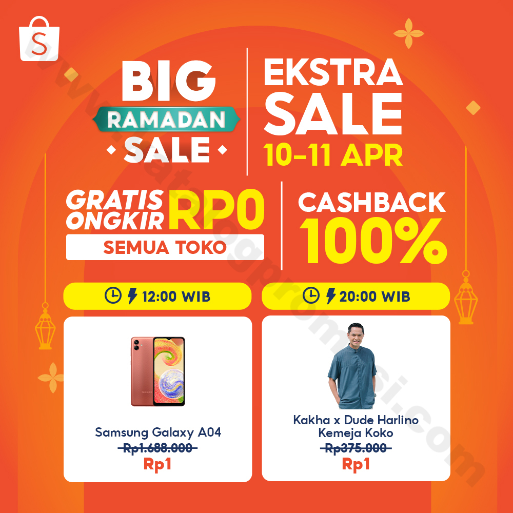 Shopee Big Ramadan Sale EKSTRA SALE! GRATIS ONGKIR RP0 Semua Toko ...