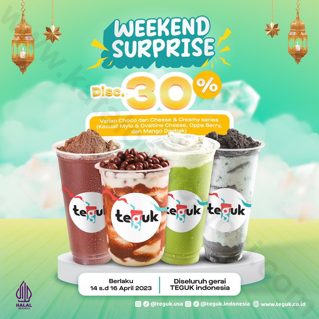 Promo TEGUK WEEKEND SURPRISE – Dapatkan DISKON 30% Untuk Minuman ...