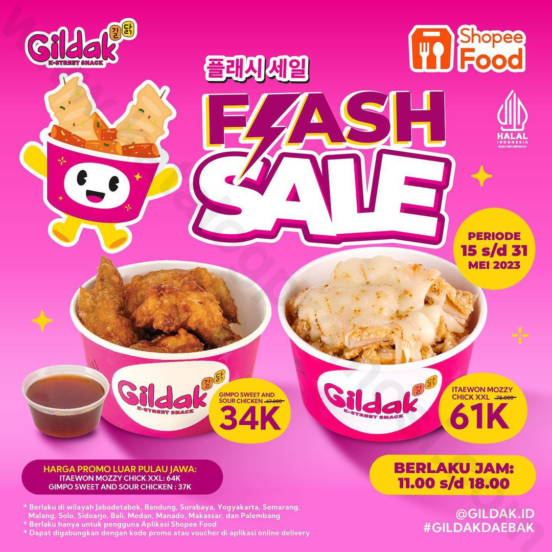 Promo GILDAK SHOPEEFOOD FLASH SALE - Harga Spesial Untuk Gimpo Sweet ...