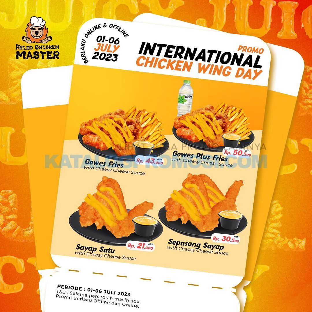 Promo Fried Chicken Master International Wings Day - Paket Spesial mulai Rp. 21.000