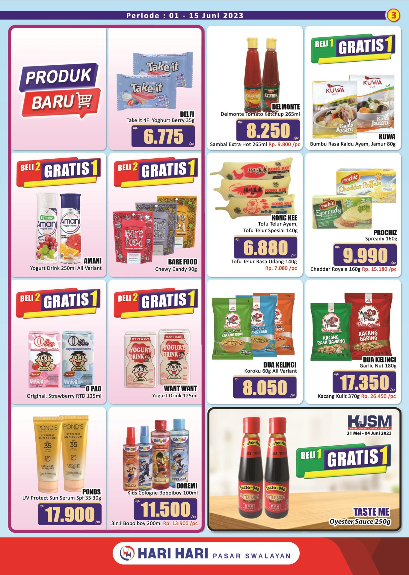 Promo Hari Hari Pasar Swalayan Katalog Mingguan | 01-15 JUNI 2023