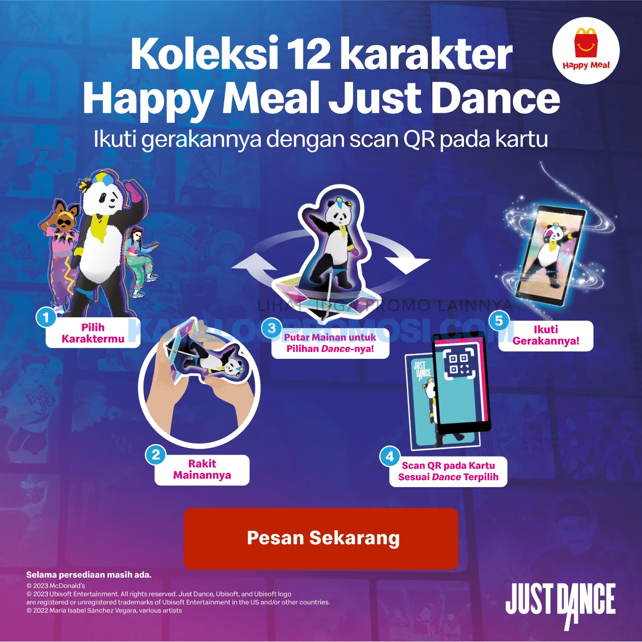 Promo MCDONALDS HAPPY MEALS Dapatkan koleksi mainan Just Dance