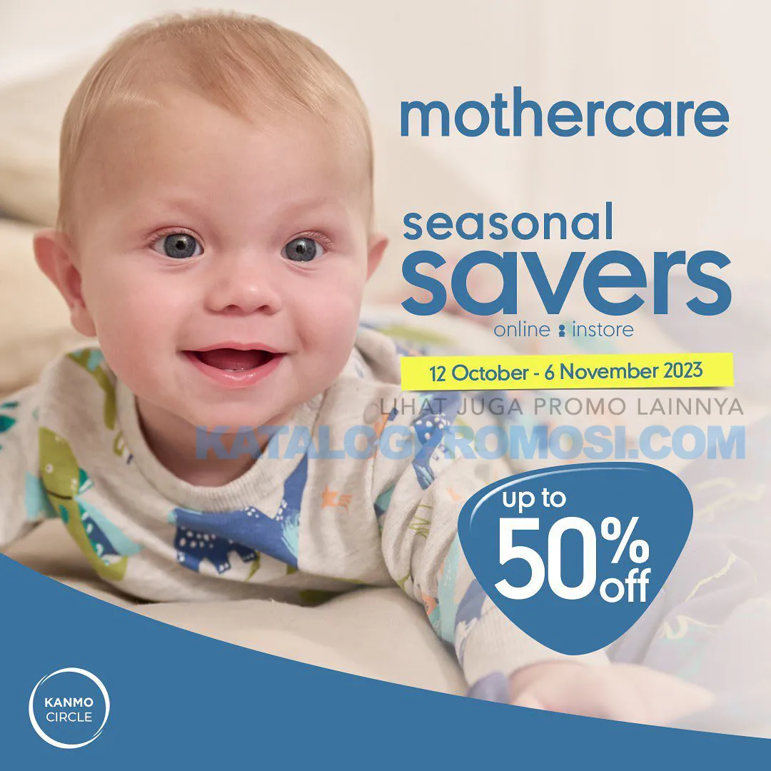 Promo Mothercare Seasonal Savers - Discount Up to 50% Off