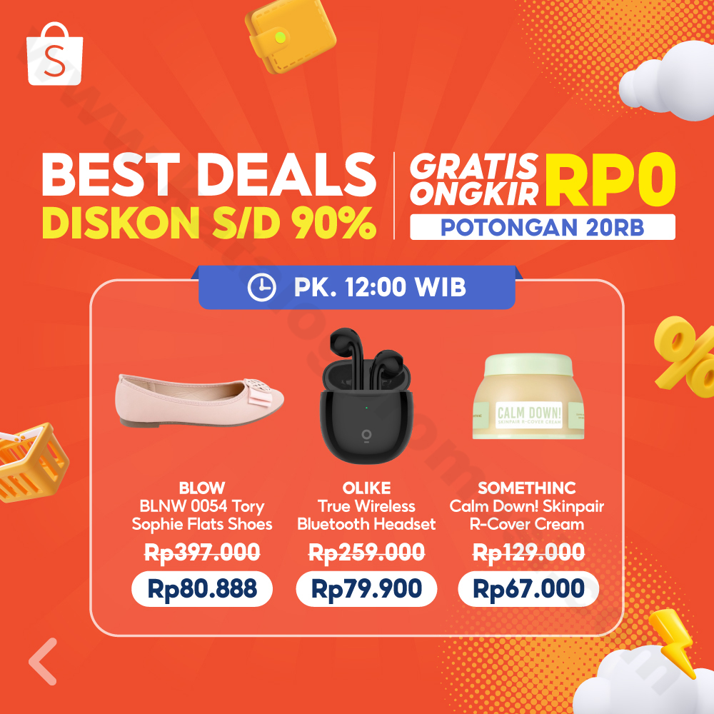 Promo Puncak GAJIAN SALE 25 Juli Hanya Di Shopee BEST DEALS DISKON S/D 90%