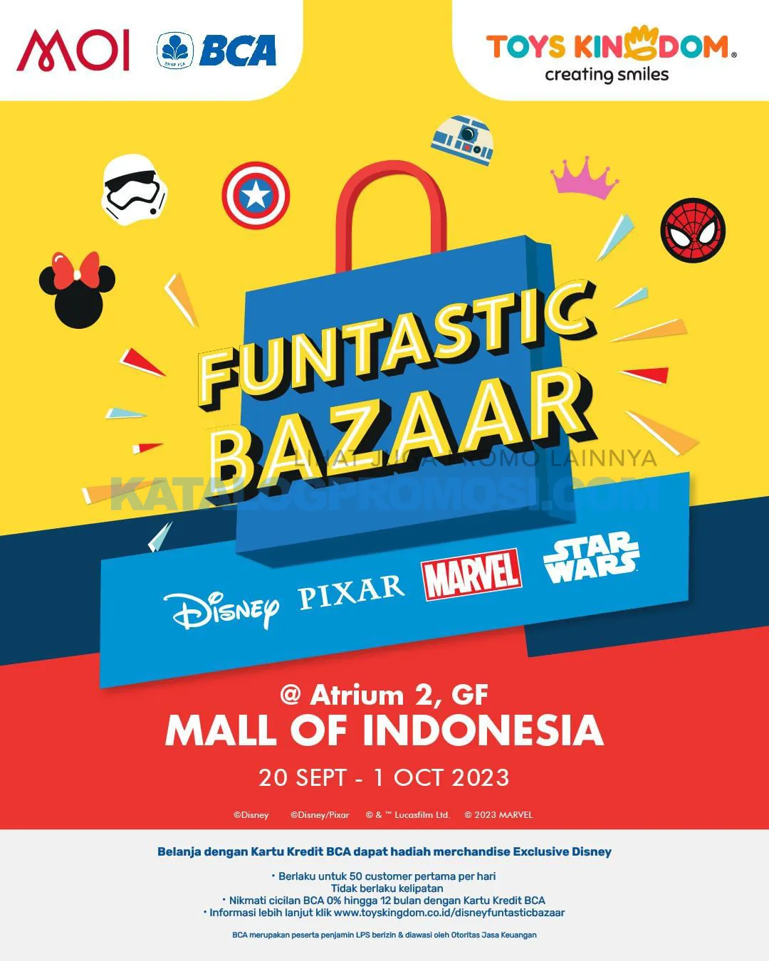 TOYS KINGDOM Disney Funtastic Bazaar di MALL OF INDONESIA - DISKON HINGGA 80%