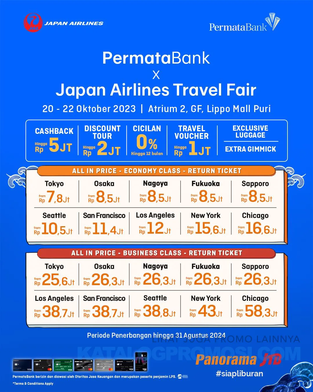 PermataBank x Japan Airlines Travel Fair di LIPPO MALL PURI