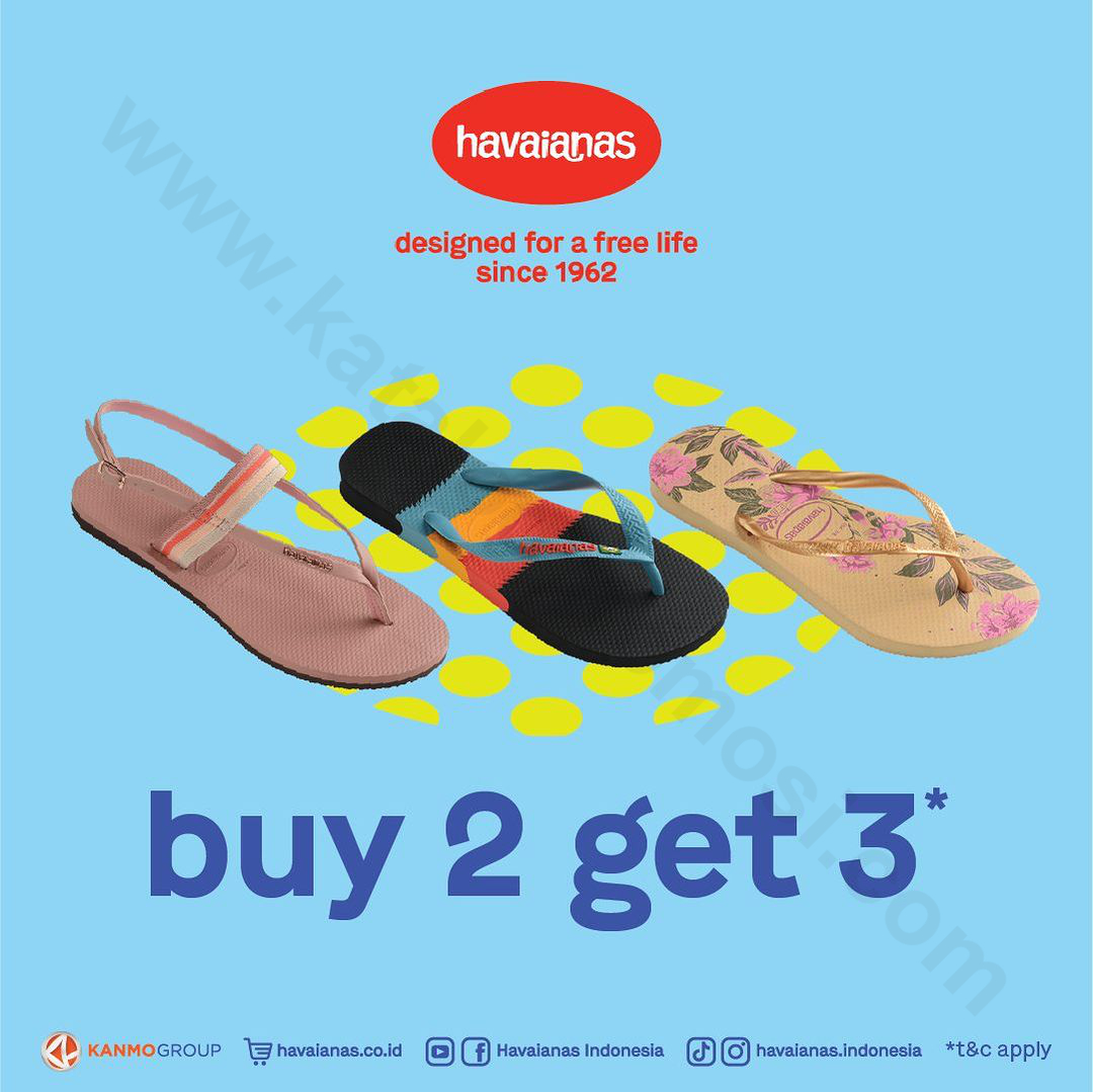 Havaianas Promo Buy 2 Get 3*