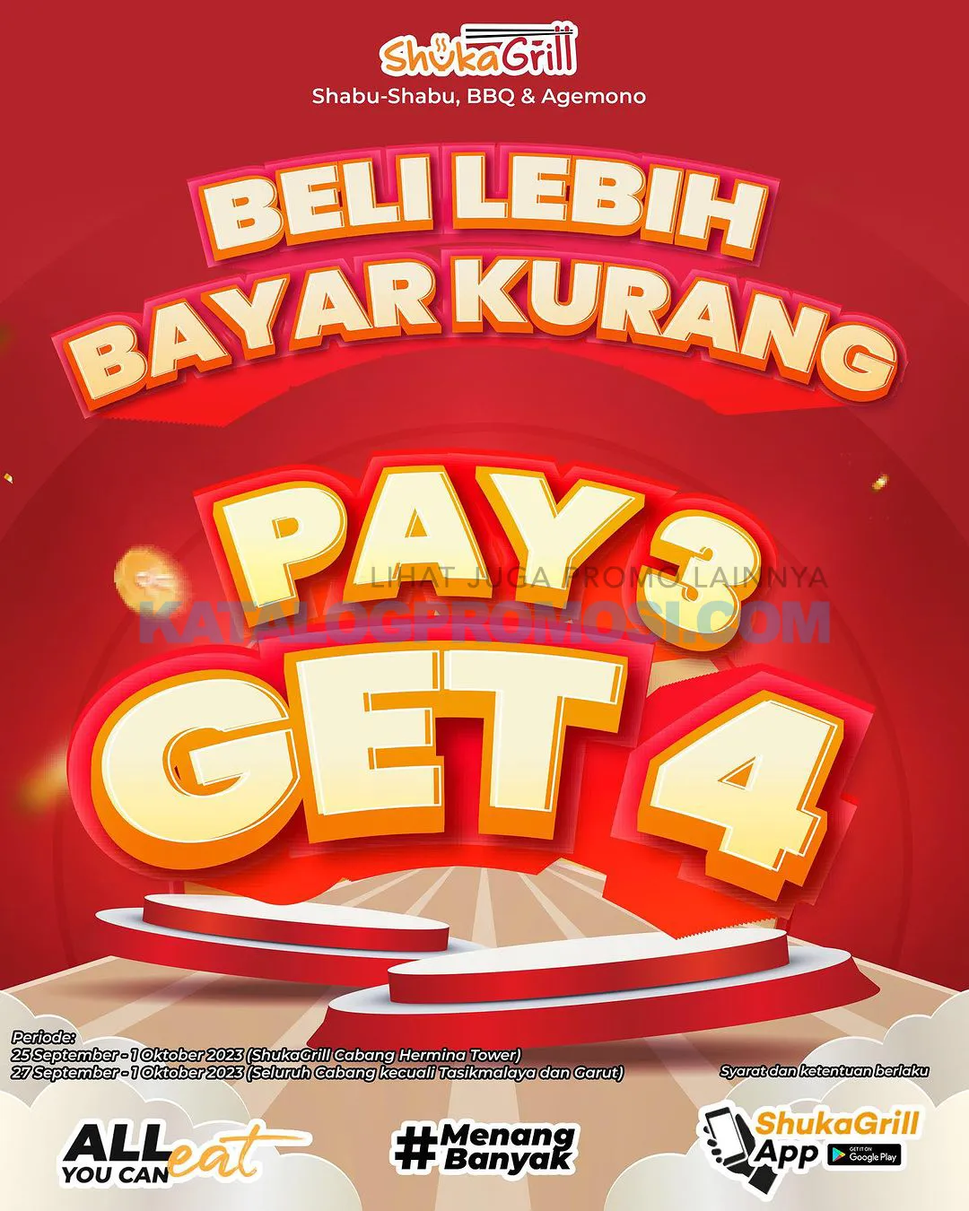 Promo SHUKAGRILL PAYDAY - PAY 3 GET 4!
