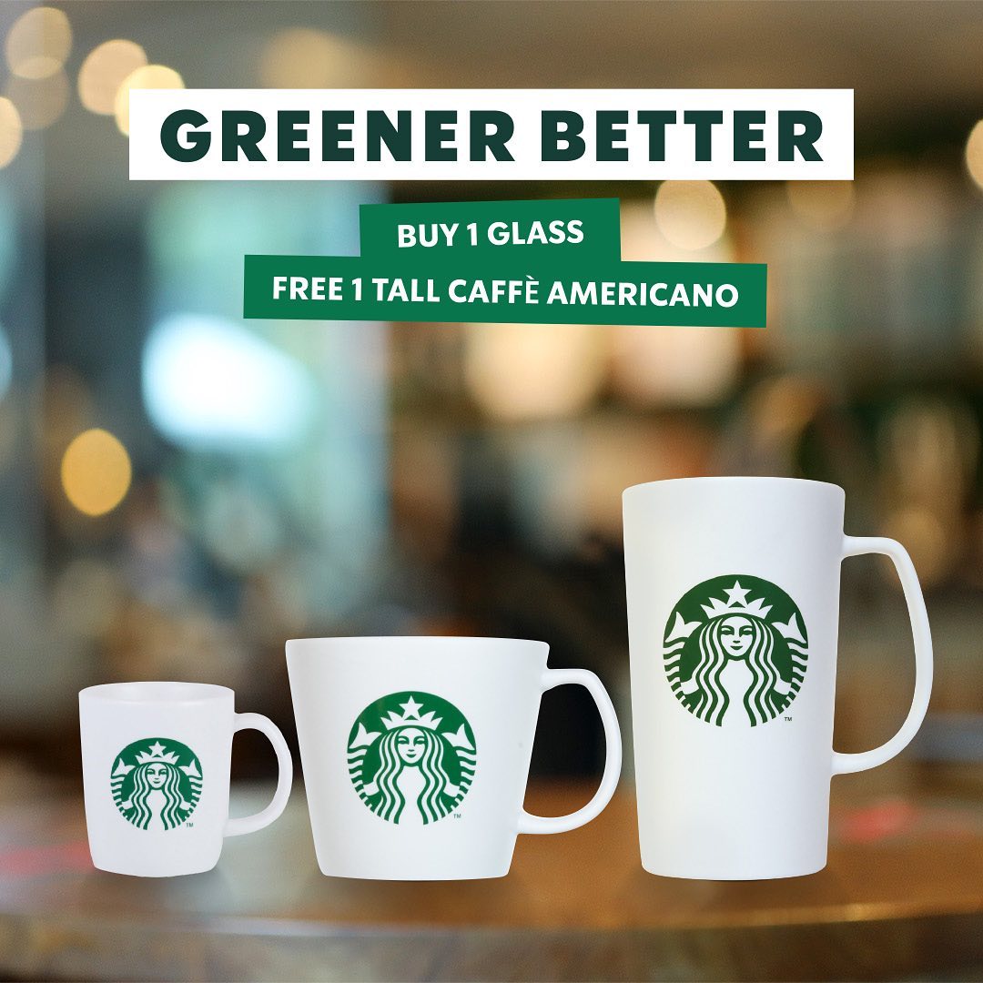 Promo STARBUCKS Beli 1 mug Starbucks GRATIS 1 cafe Americano ukuran tall 