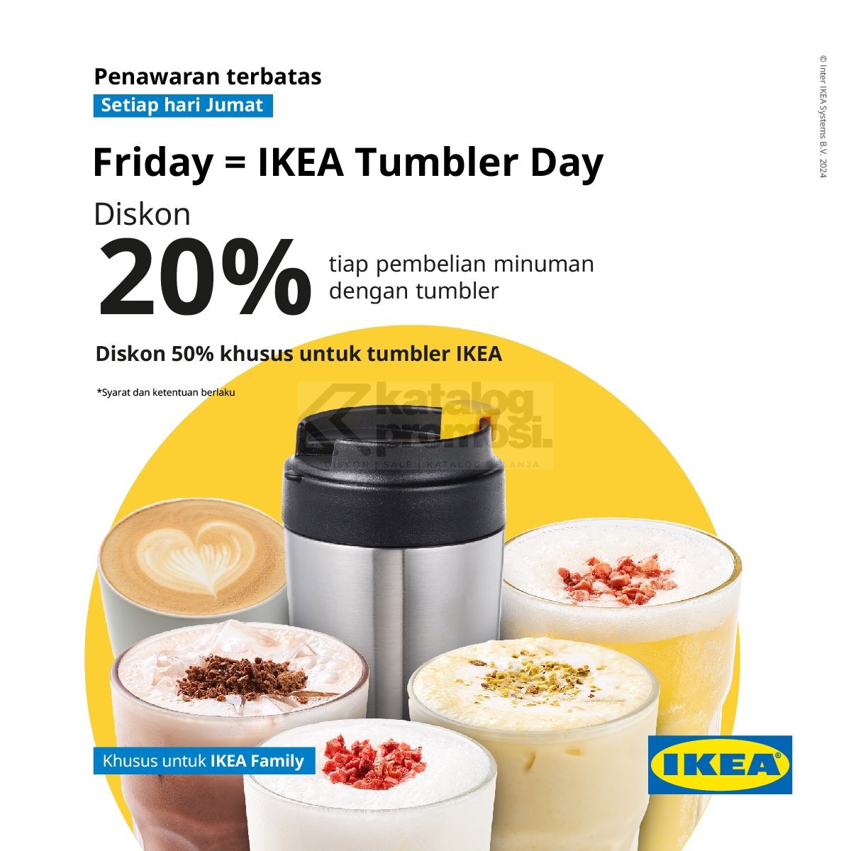 PROMO IKEA TUMBLER DAY - DISKON 20% untuk pembelian Minuman