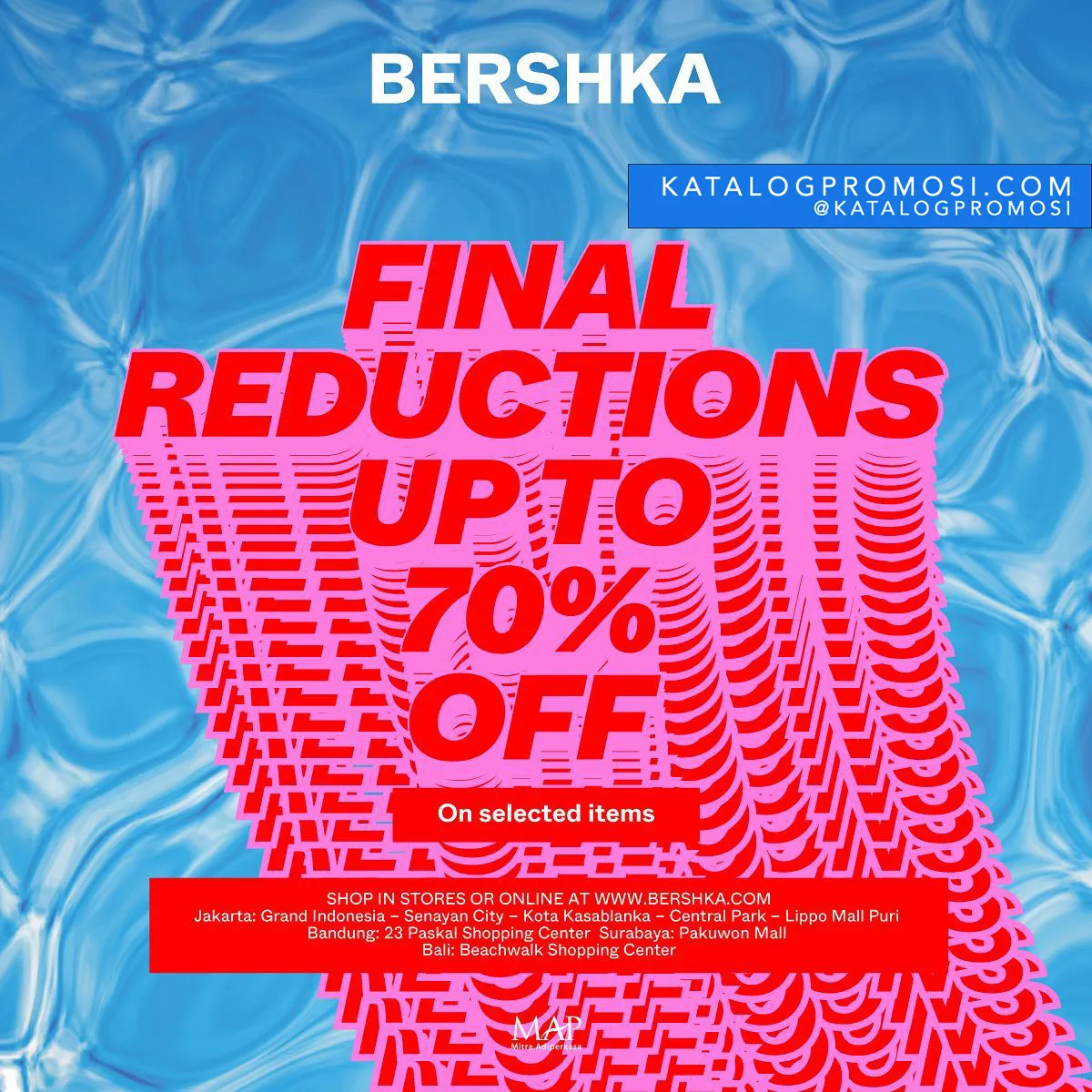 Promo Bershka Final Reduction Sale - DISCOUNT Up To 70% Off On Selected Item*