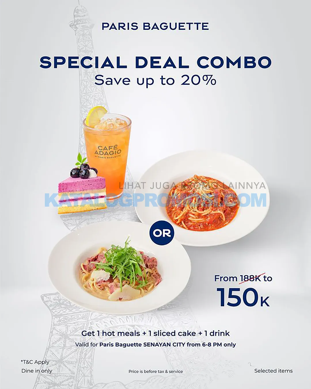 Promo Paris Baguette SPECIAL DEAL COMBO - SAVE up to 20% off