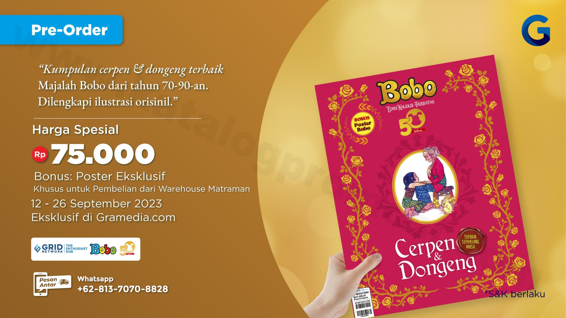 Pre Order Bobo Edisi Koleksi 50 Tahun Cerpen Dan Dongeng Harga Spesial Di Dan Bonus