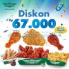 Promo WINGSTOP HUT BCA 67 - DISKON SPESIAL hingga Rp. 67RIBU Berlaku dine in dan takeaway periode 21-22 Februari 2024