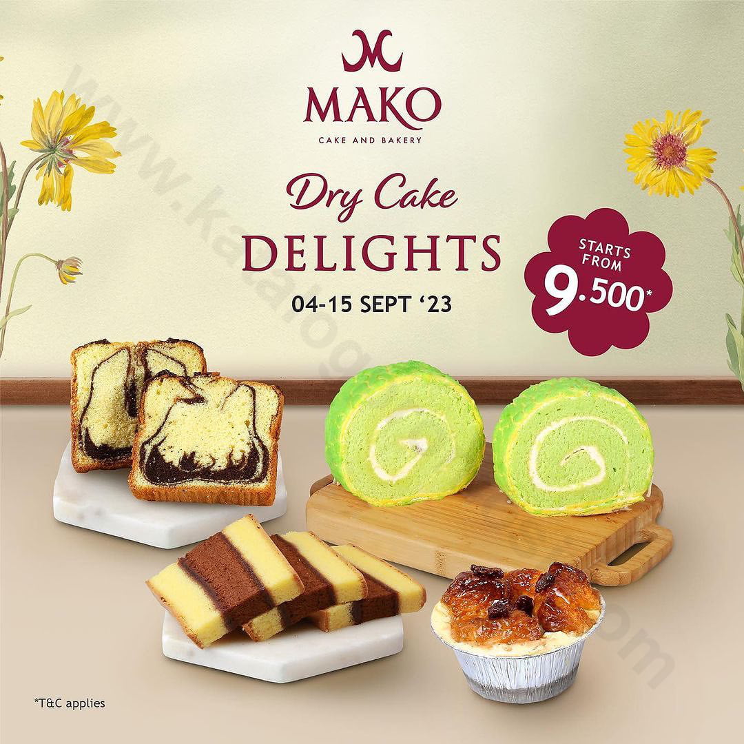 Promo Mako Cake And Bakery Dry Cakes Delights Start From Rp9500