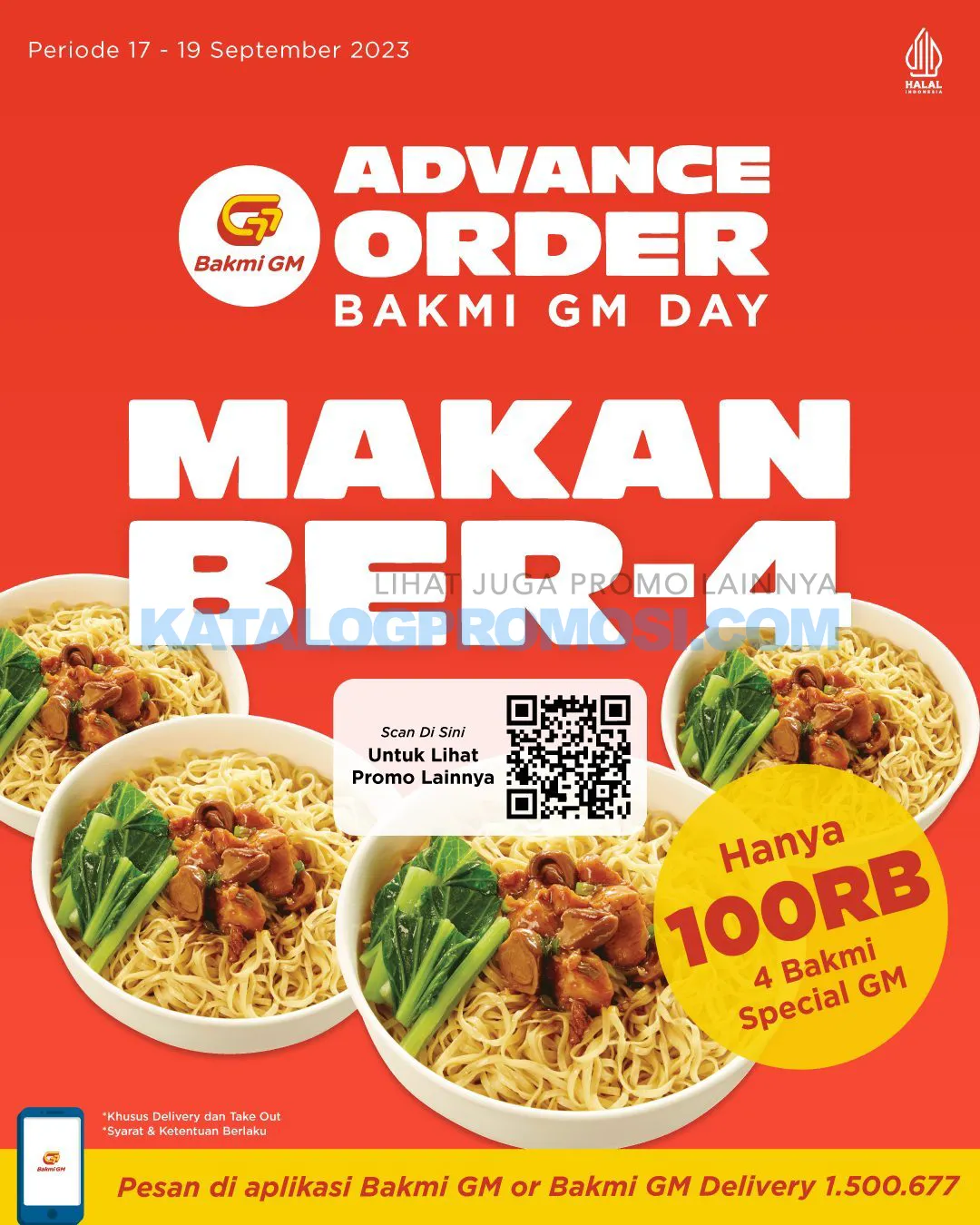 BAKMI GM Promo ADVANCE ORDER Bakmi GM Day - Dapatkan Harga Spesial + FREE* 2 Teh Pucuk Harum + FREE* Ongkir