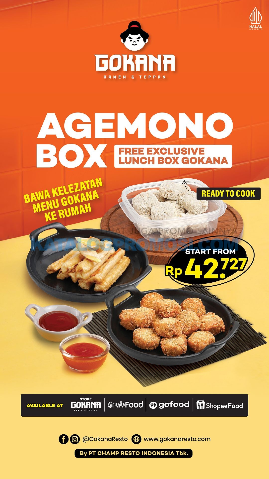 BARU! GOKANA Agemono Box! Sudah termasuk Exclusive Lunch Box GOKANA GRATIS!