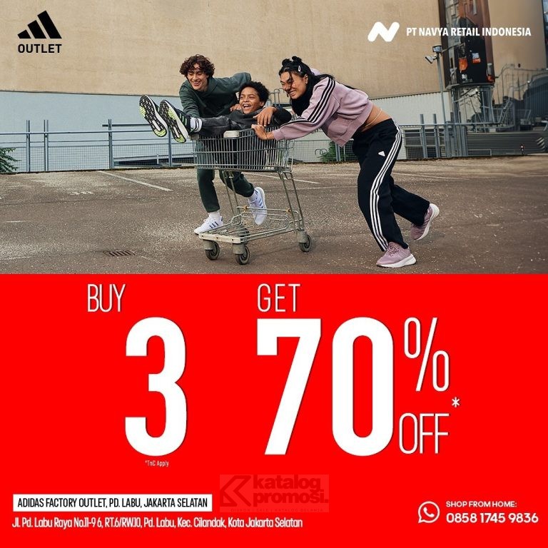 Promo ADIDAS EXTRA DISCOUNT Buy 3 get 70% off