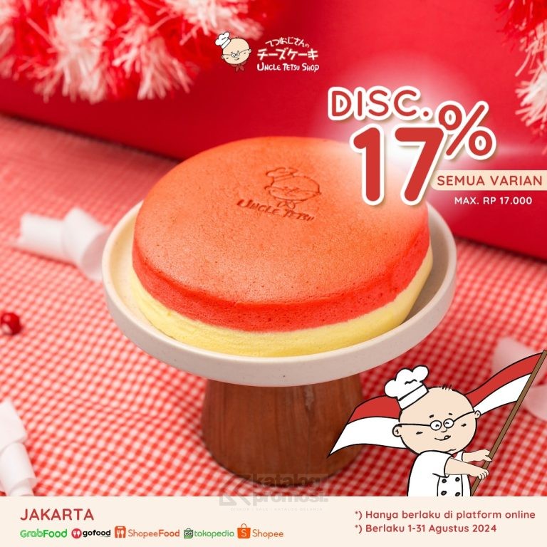 Promo UNCLE TETSU SPESIAL KEMERDEKAAN DISKON 17%